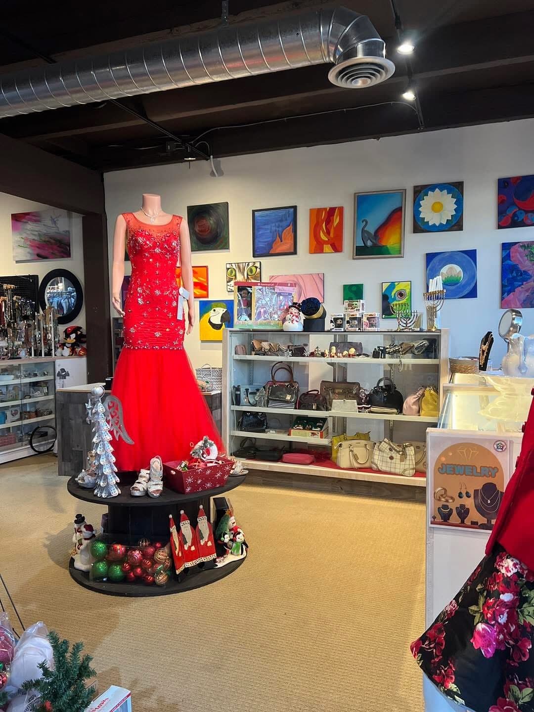 Holiday clothing at the store